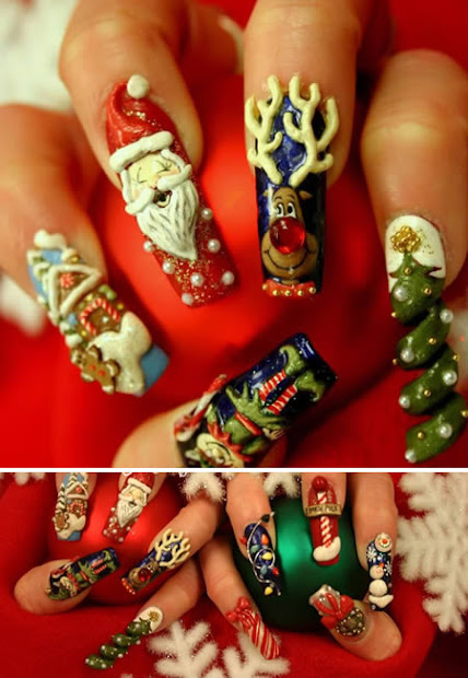 christmas nail art design