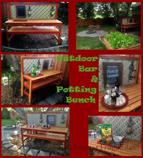 DIY Outdoor Bar & Potting Bench The Interior Frugalista DIY Outdoor
