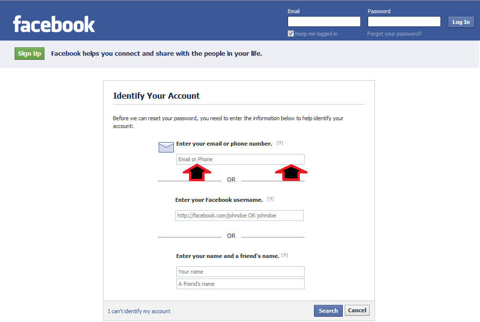 crack facebook password using cmd to windows