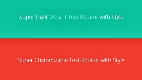 JQuery Text Rotator