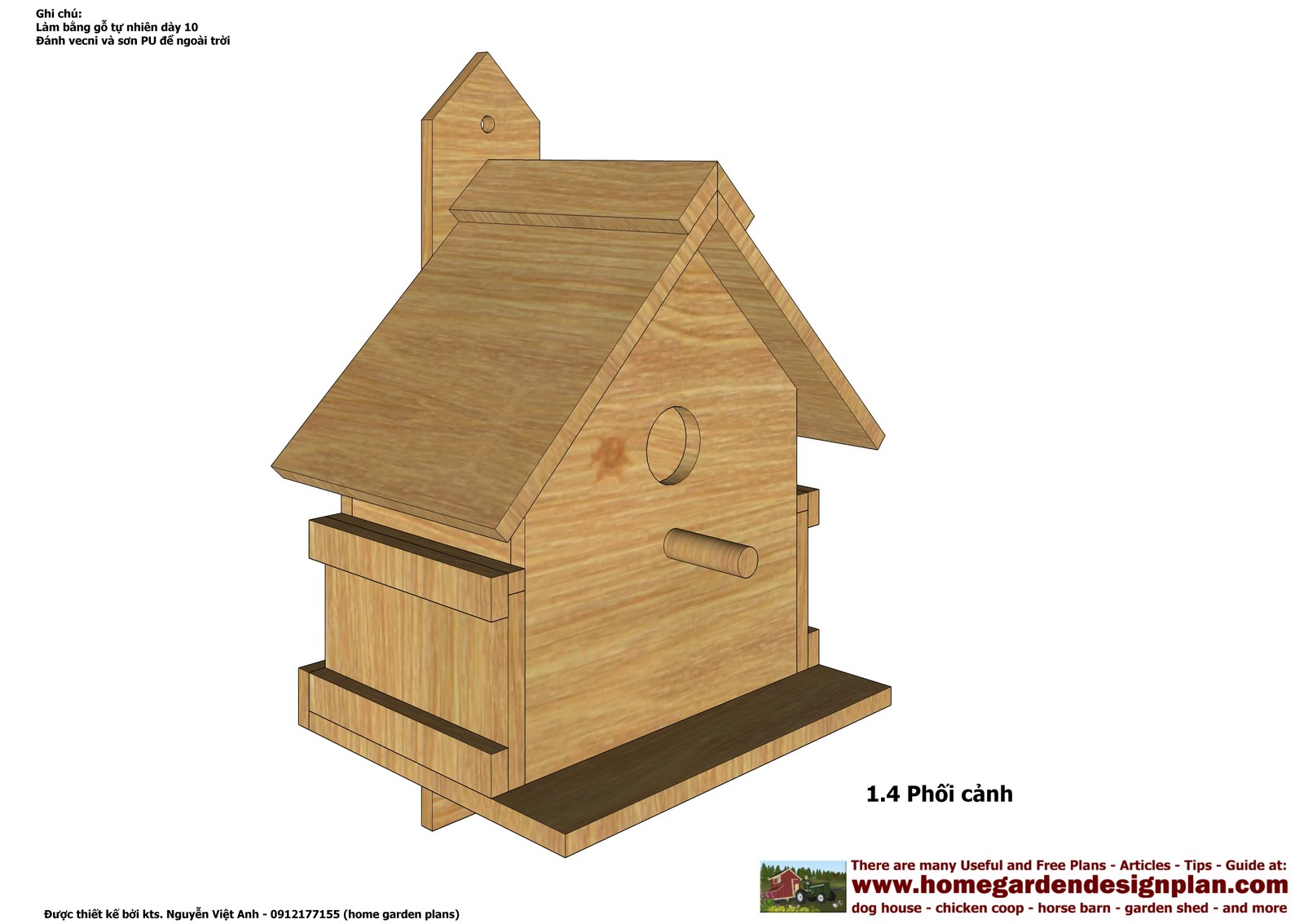 free bird house plans