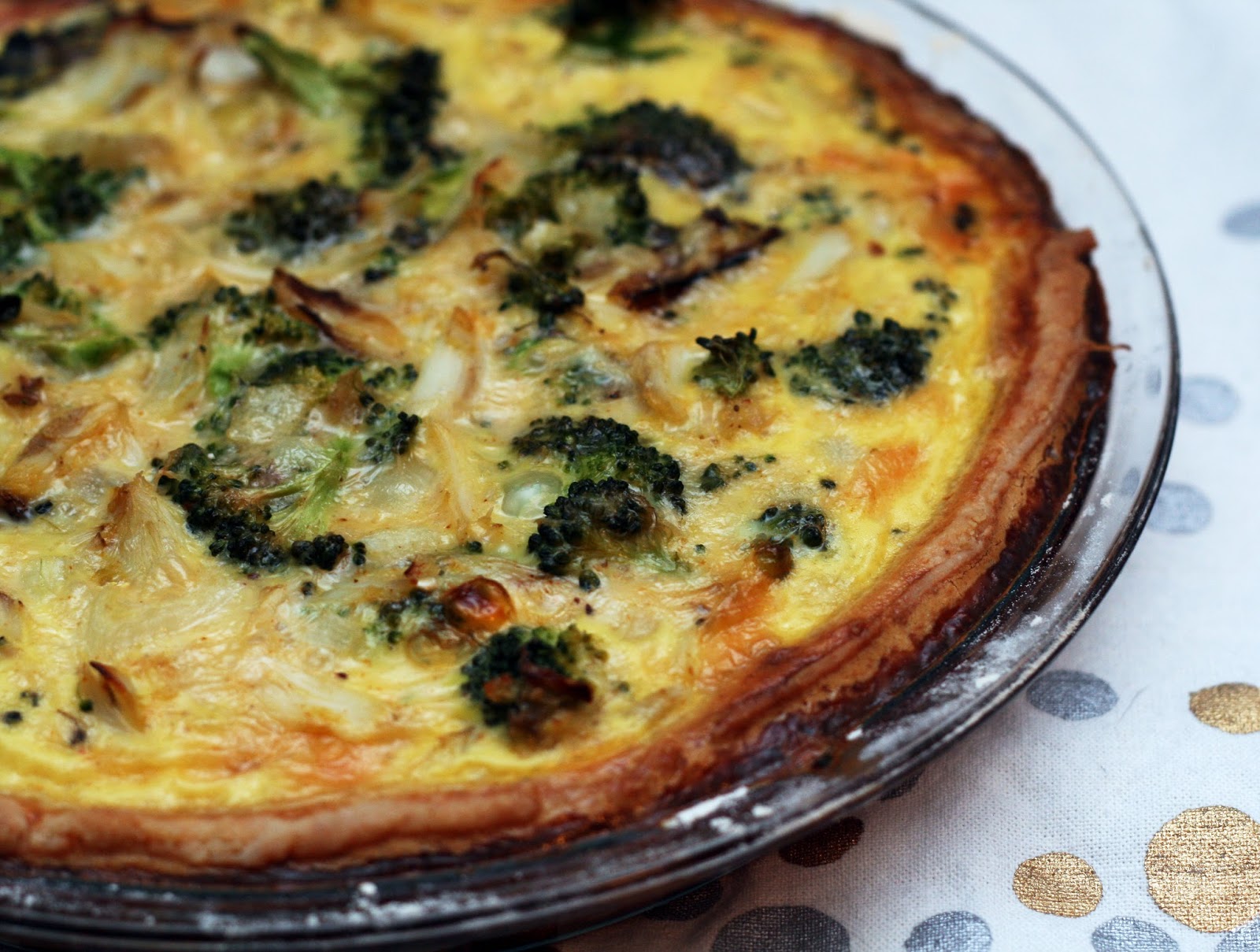CrabBroccoli Quiche with an Old BayCheddar Crust Coconut & Lime