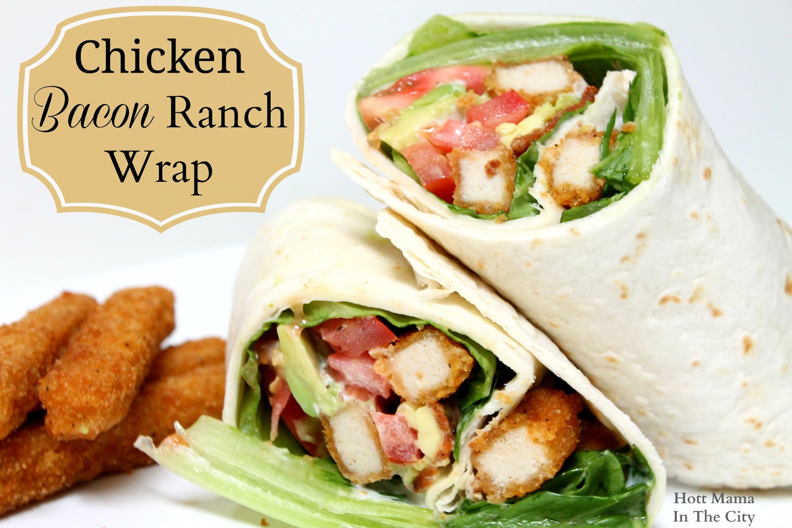 This Chicken Bacon Ranch Wrap recipe has been compensated as part of a soci...