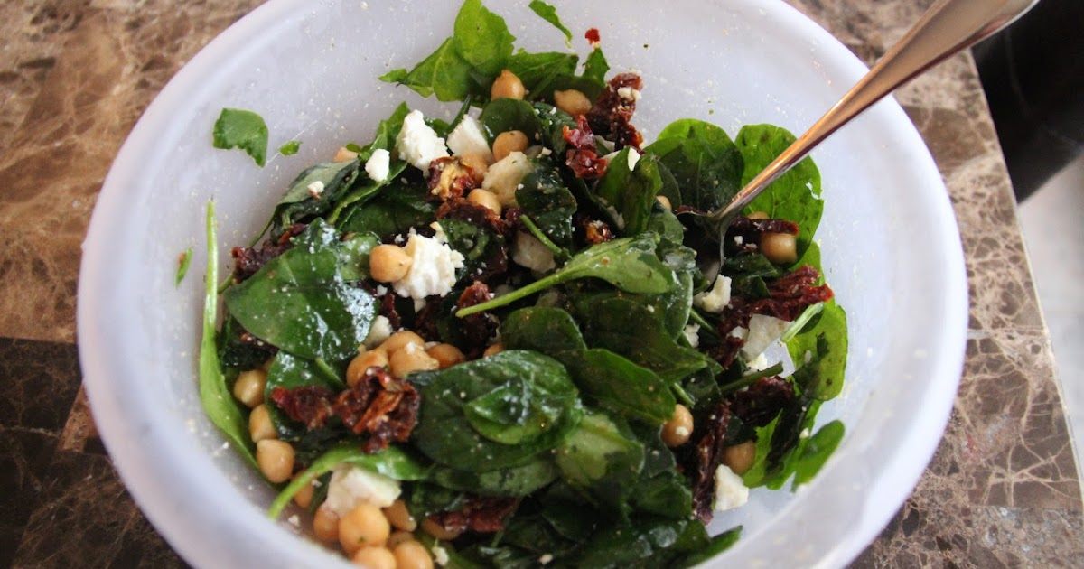 Spinach and Garbanzo Bean Salad