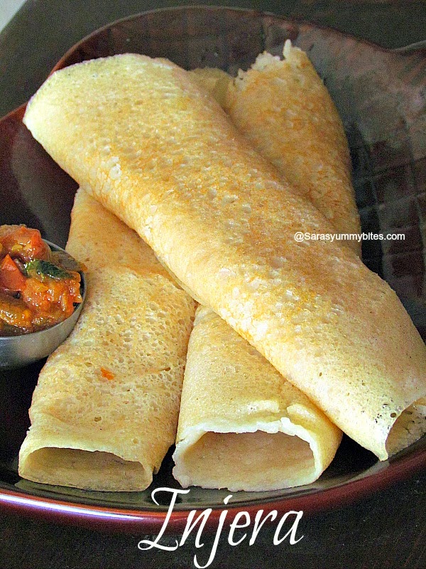 Ethiopian Injera Without Teff Flour African Dosa Quick Dosa Sarasyummybites