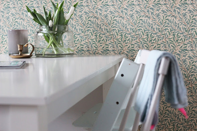 Willam Morris i vårt kök. 3 fond3 Willam Morris i vårt kök.