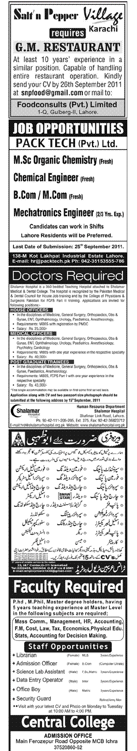 Various Jobs In Private Companies  Jobs+In+Many+Fields