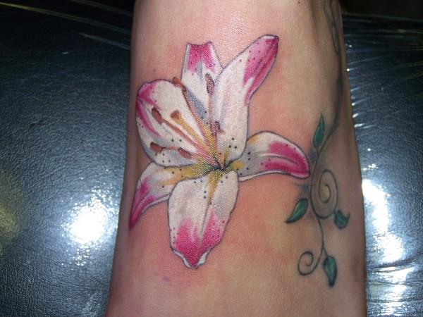TIGER LILY TATTOO FOR GIRLS