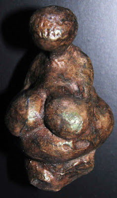 The Venus of Gagarino - dated 25,000-20,000 BCE, 5.5 cm long and 4.5 cm wide, from Gravettian period, found the Voronezh region of Russia