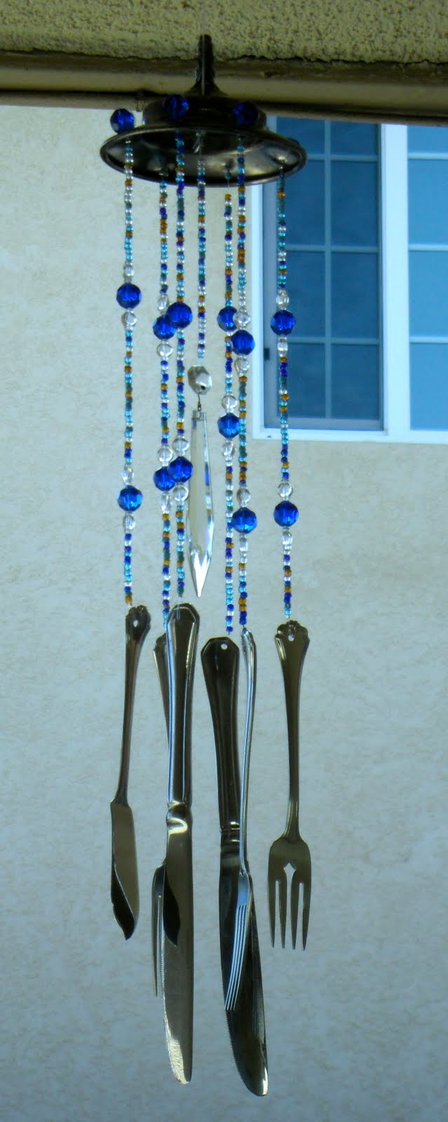 Kaleidoscope of Colors Silverware Wind Chimes