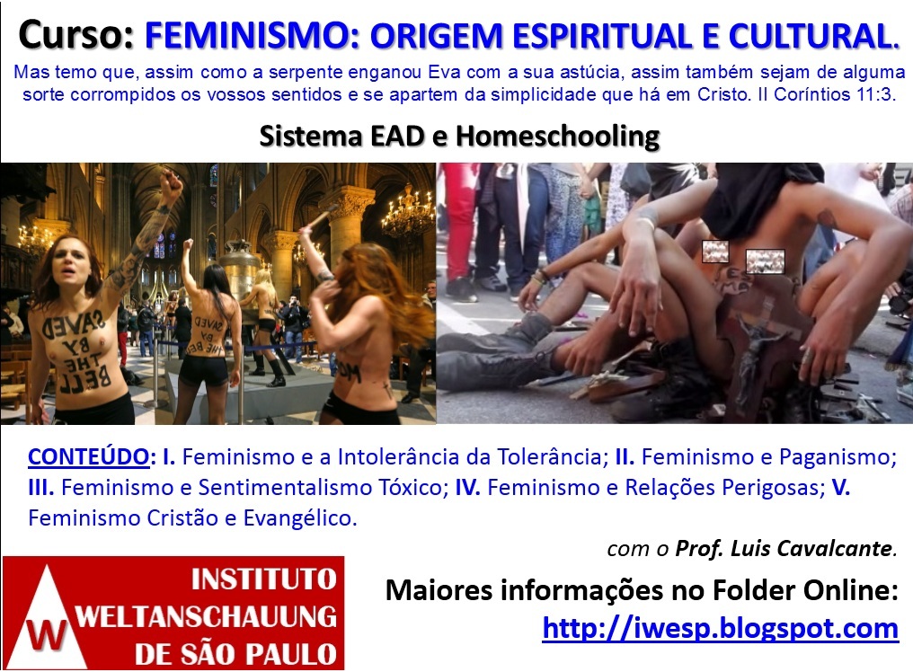 Curso: FEMINISMO: Origem Espiritual e Cultural com o Prof. Luis Cavalcante.