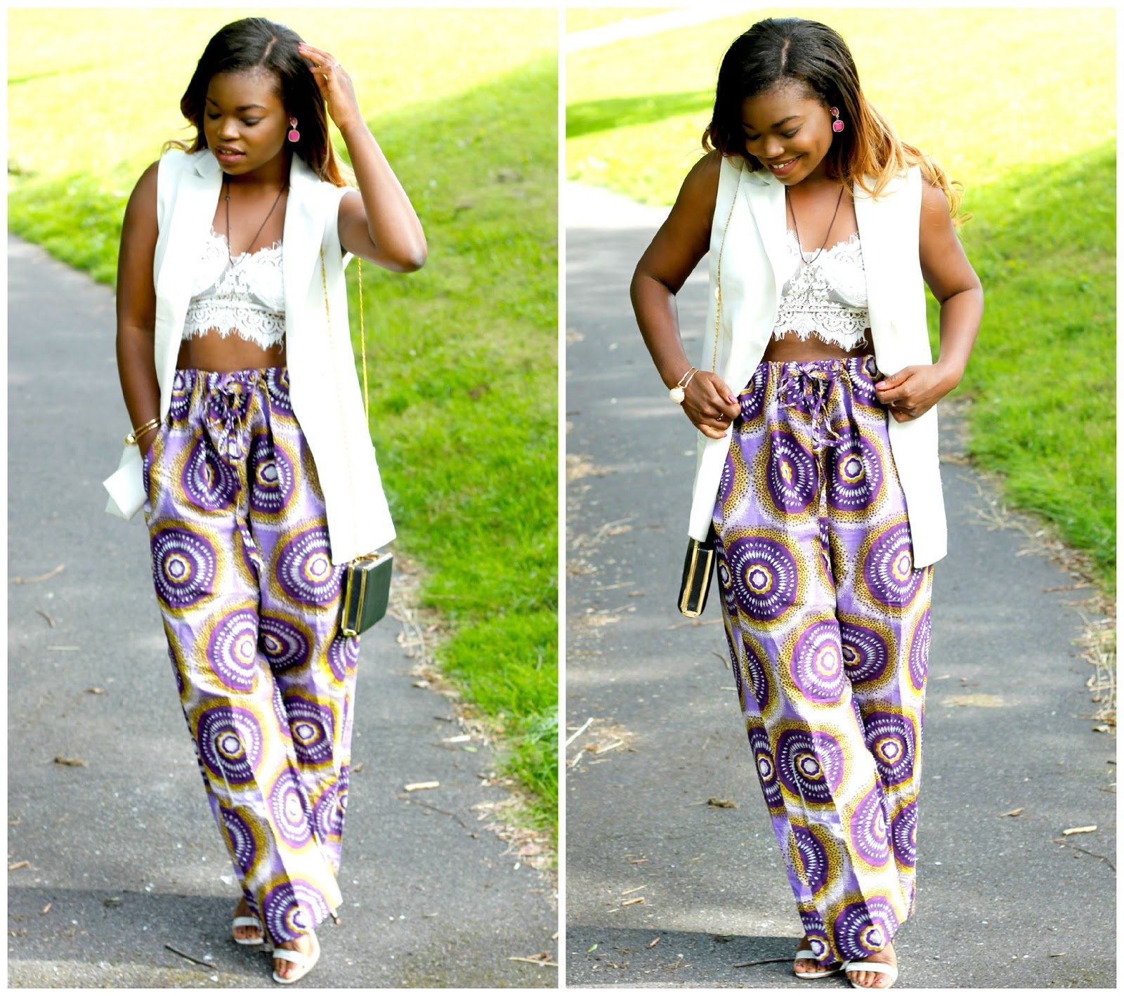 ankara high waist trouser