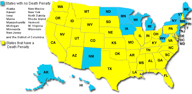 States that have death penalty 209