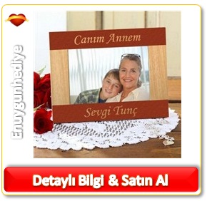 Canım Annem Lazer işlemeli Ahşap Çerçeve Anneler günü hediyeleri