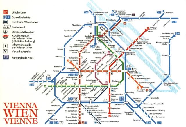 Схема венского метро на русском Схема венского метро на русском