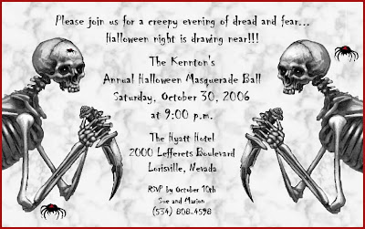 halloween templates invitation