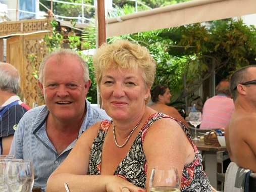 Chris and Sarah at Vegaluna, Cannes