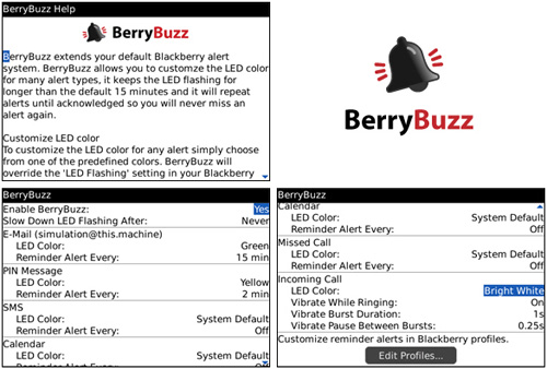 BlackBerry Curve 8520:BlackBerry Aplikasi