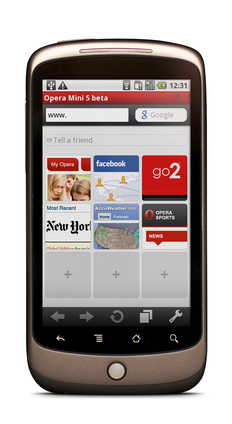 Скачать бесплатно Opera Mini для Samsung GT-i Galaxy 5 / Corby Smartphone
