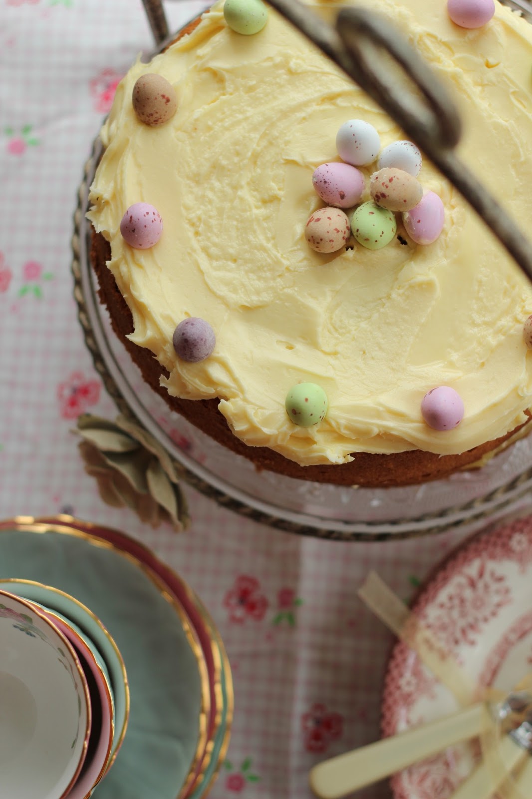 Lemon Frosted Easter Cake Nessa's Family Kitchen