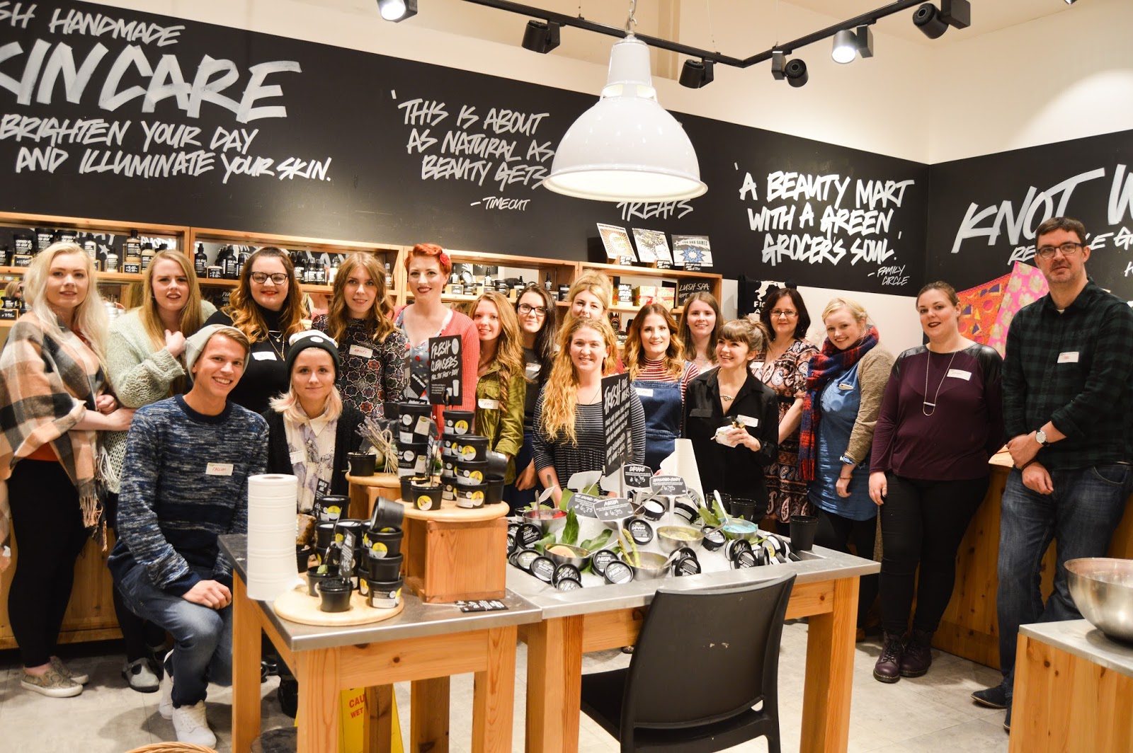 lush chester halloween and christmas vip blogger event cherries in christmas blogger