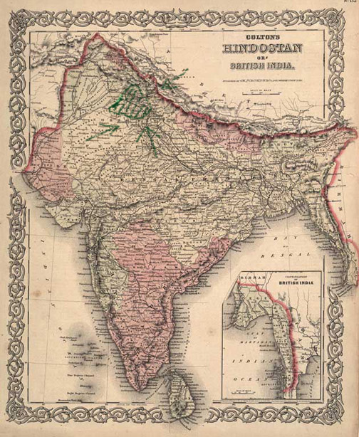 india map art