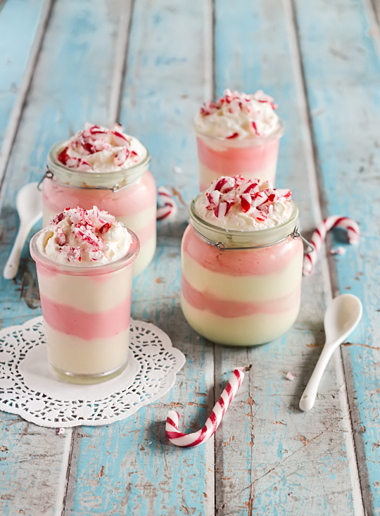 White Chocolate Peppermint Mousse Cups White Chocolate Peppermint Mousse Cups