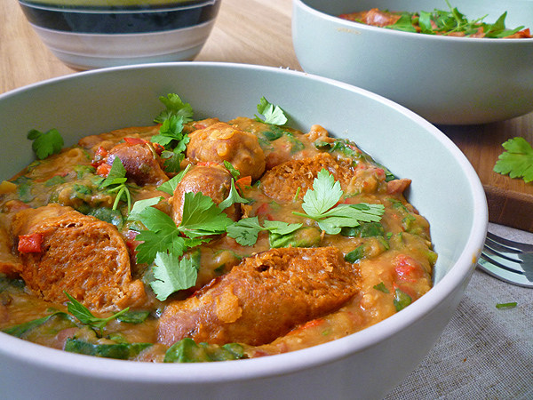Slow Cooker Spicy Sausages with Red Lentil Mash Recipe Slow Cooker Spicy Sausages with Red Lentil Mash Recipe