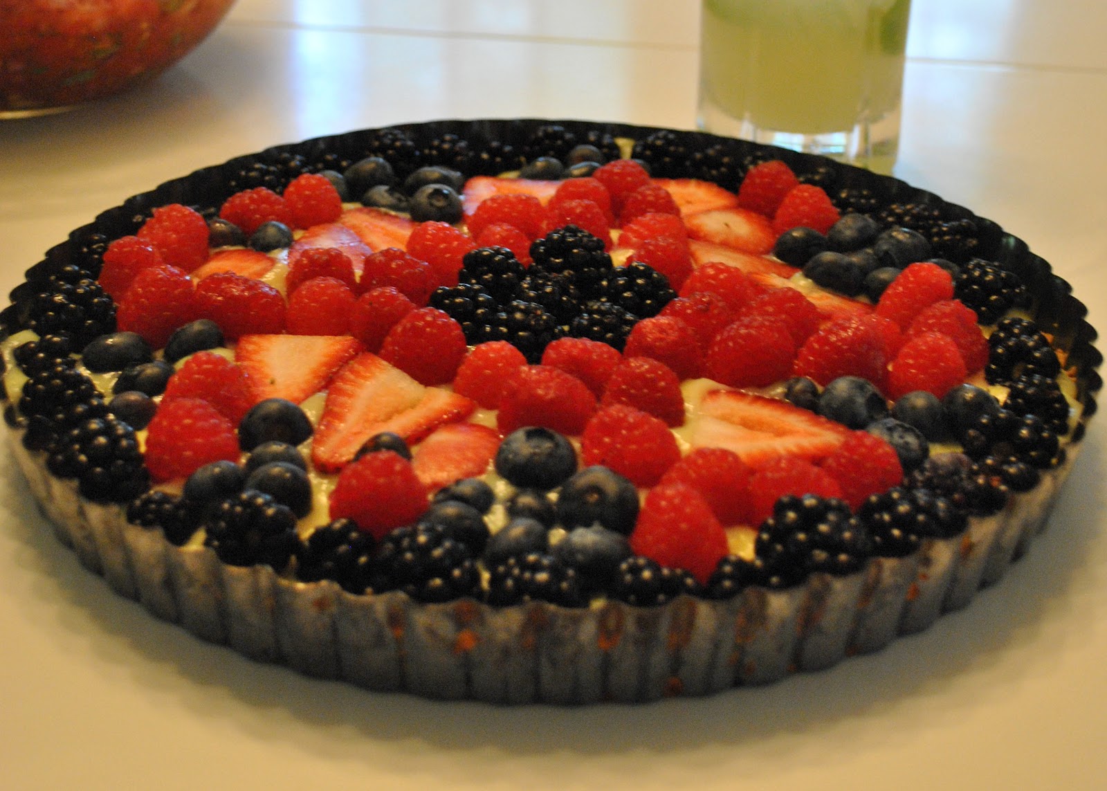 Tilly's Nest Fresh Fruit Tart with Buttery Graham Cracker Crust