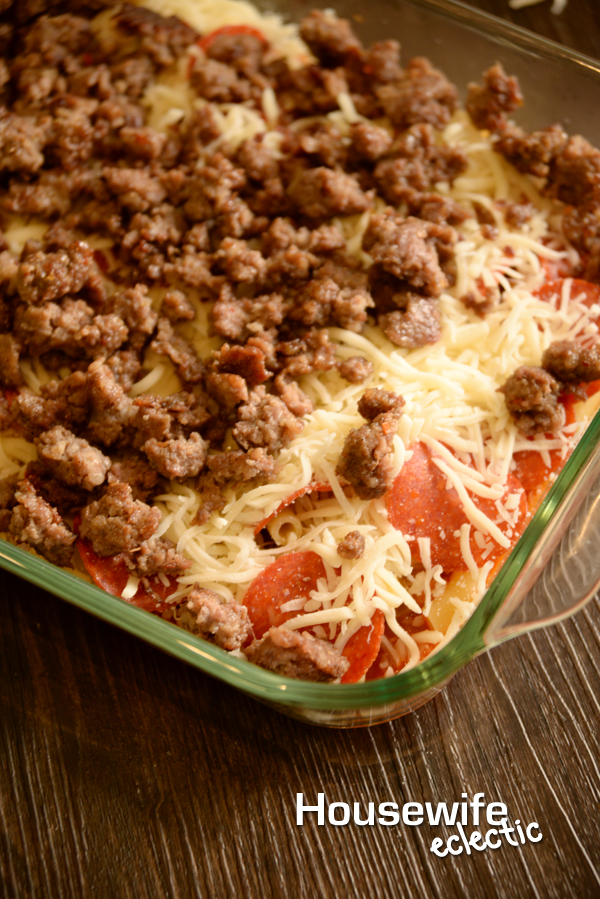 Pepperoni Lasagna Housewife Eclectic