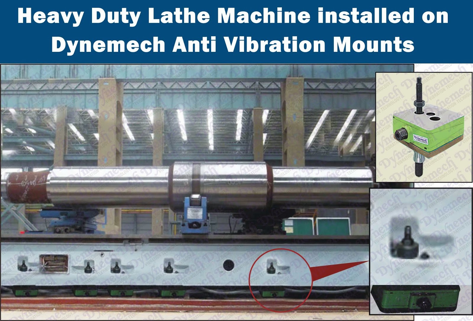 Dynemech Systems Vibration Control Dynemech Lathe Leveling Jacks and