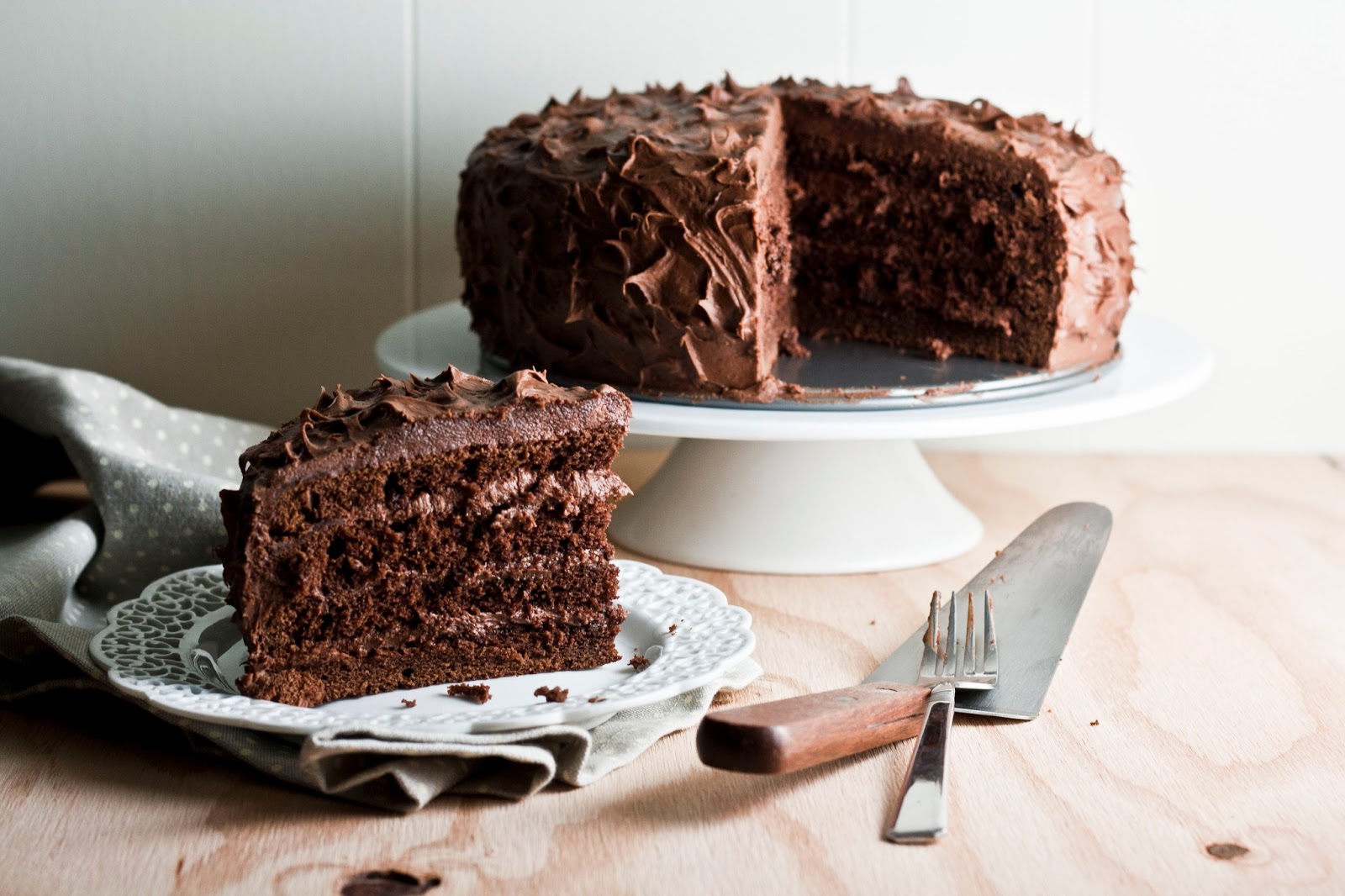 The Brown Betty Bakery's Chocolate Sour Cream Cake with Chocolate