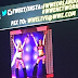 Angelina Love e Velvet Sky aparacem no telão durante Live Event da WWE