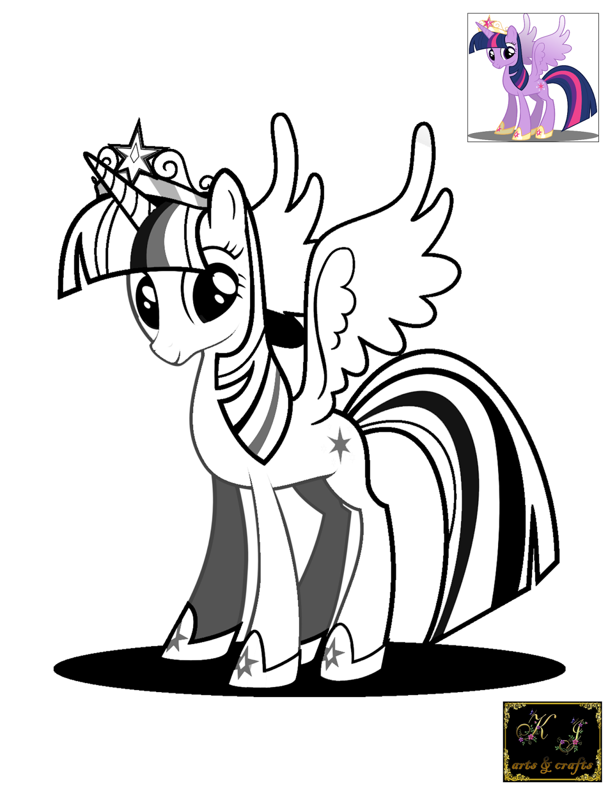 Coloring Pages Twilight Sparkle Coloring Page kj coloring pages twilight sparkle princess 2