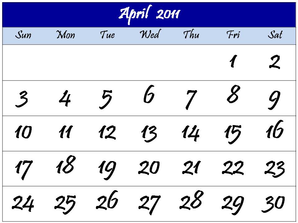 april 2011 calendar printable free. 2011 calendar printable april.