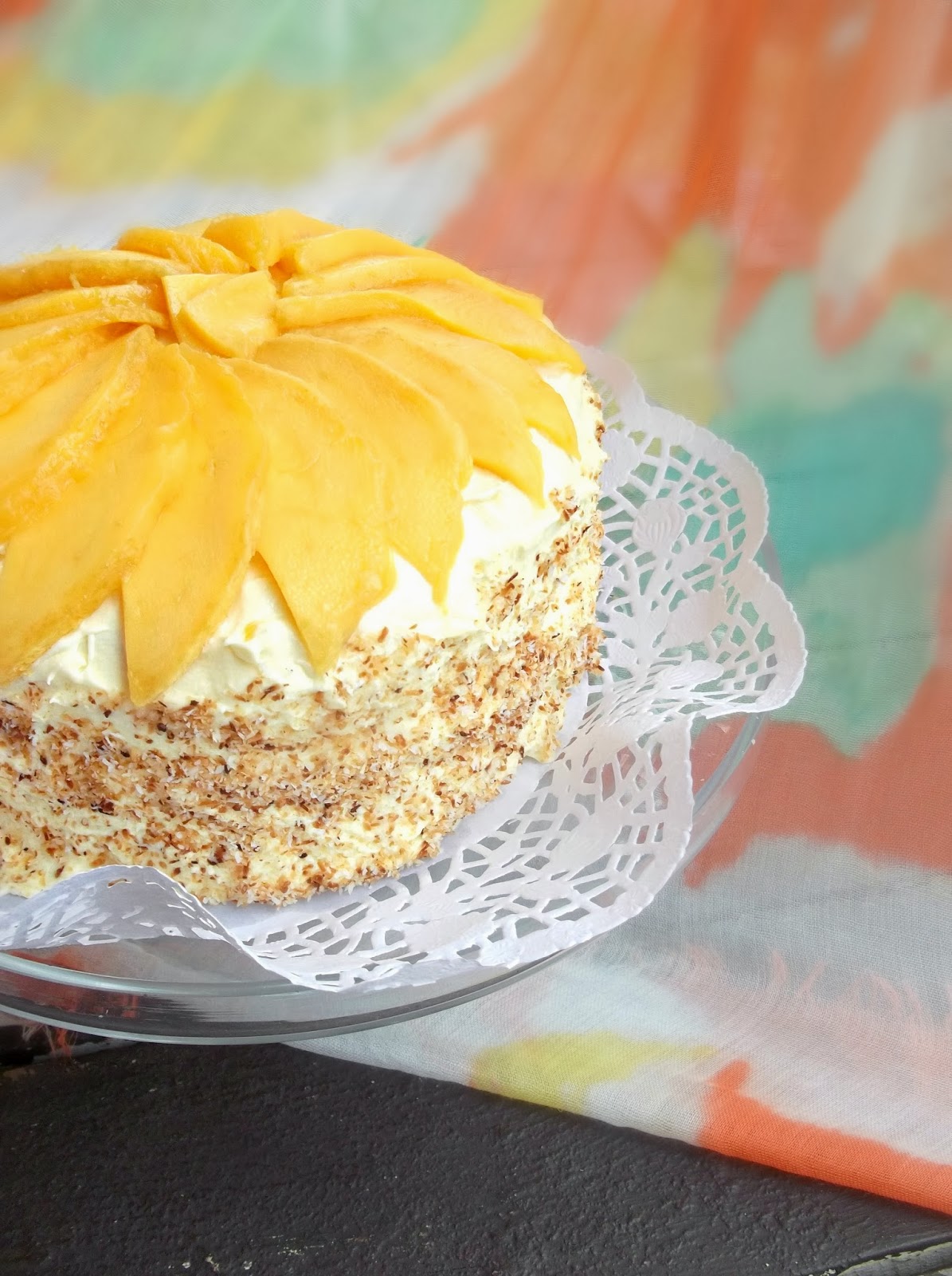 Lick The Spoon Mango Butter Cream Sponge Cake