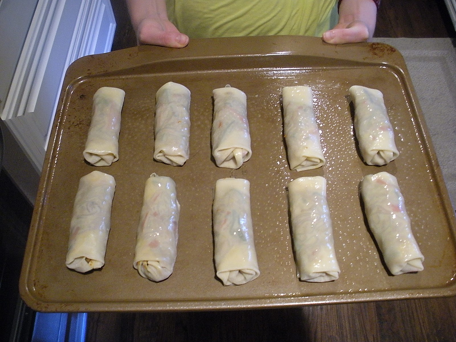 The Kels Baked Vegetarian Egg Rolls with Peanut Dipping Sauce