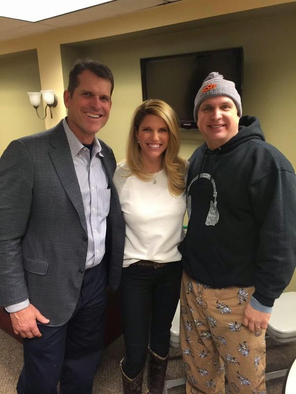 Jim Harbaugh, Garth Brooks, and an ugly pair of pants. Jim Harbaugh, Garth Brooks, and an ugly pair of pants.