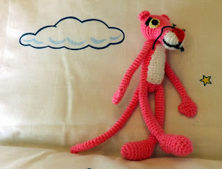 Pantera rosa de ganchillo, amigurumi Pantera rosa de crochet., amigurumi