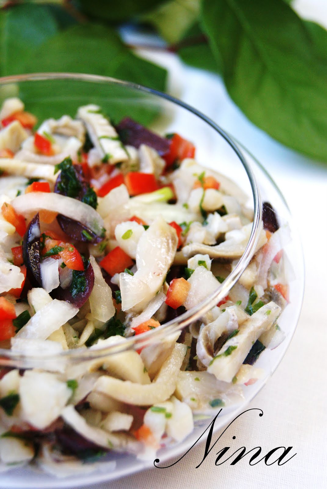 NINA'S RECIPES..... MARINATED HERRING SALAD (salata de herring marinat)