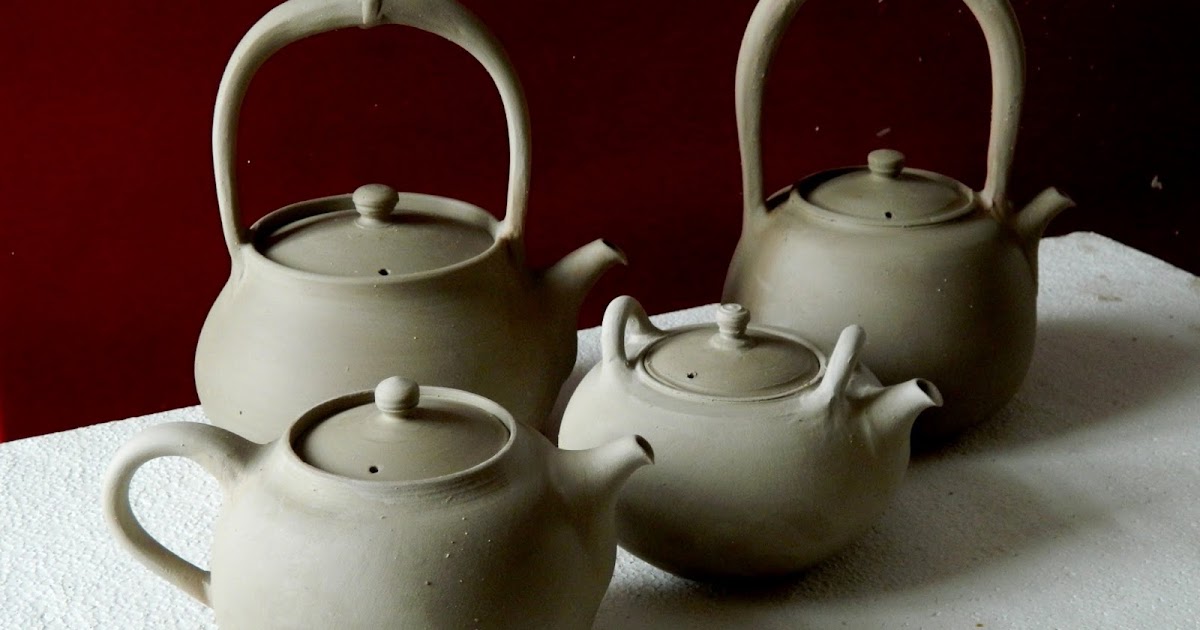Pots and Tea Ceramic Tea Kettles in process