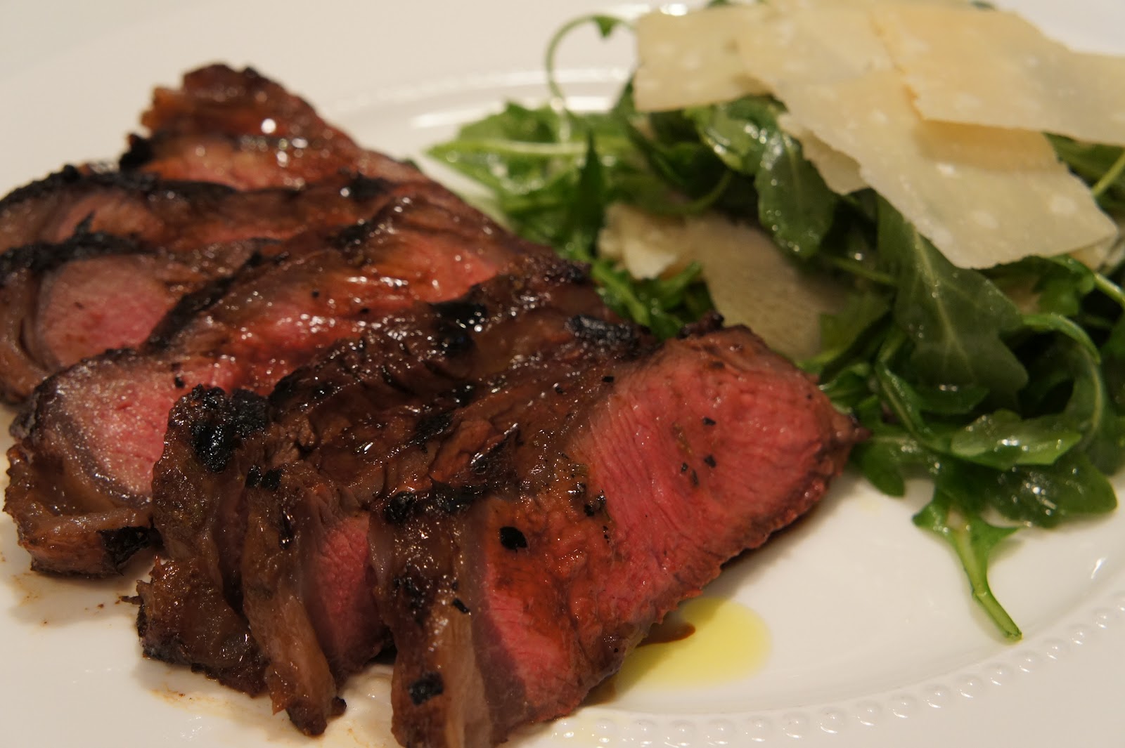 Grilled Beef Tagliata, Rucola and ParmigianoReggiano