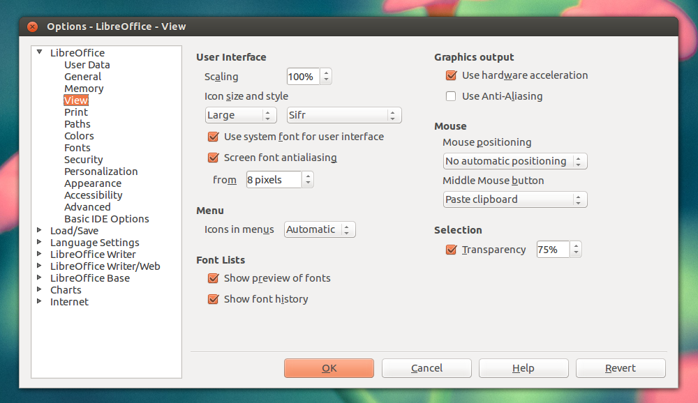 Libreoffice Ubuntu Menu Not Working