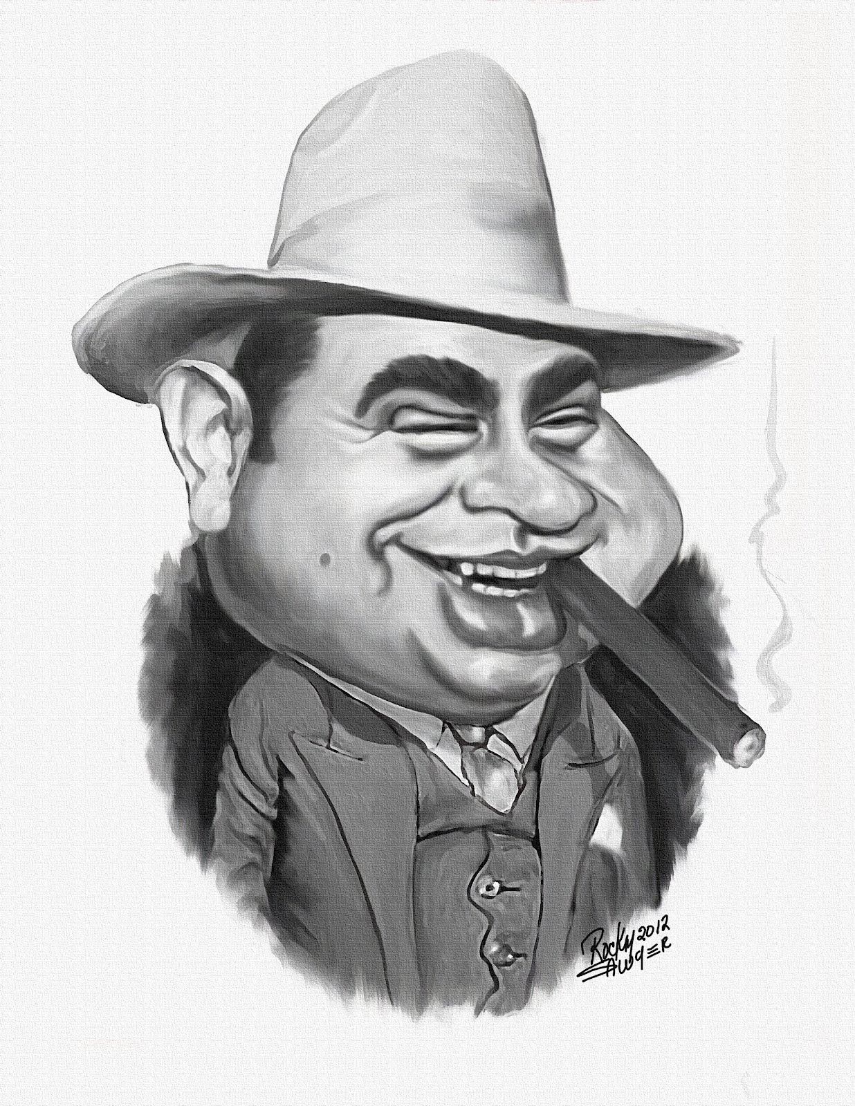Sawyer Illustration Inc. caricature and cartoon art studio Al Capone