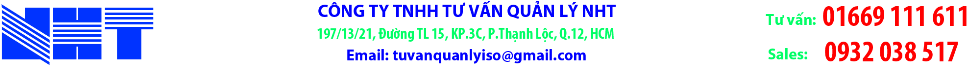 NHT - Chuyên gia Tư vấn ISO 9001, ISO 14001, ISO 22000, HACCP, OHSAS 18001, SA 8000, 5S, KPI