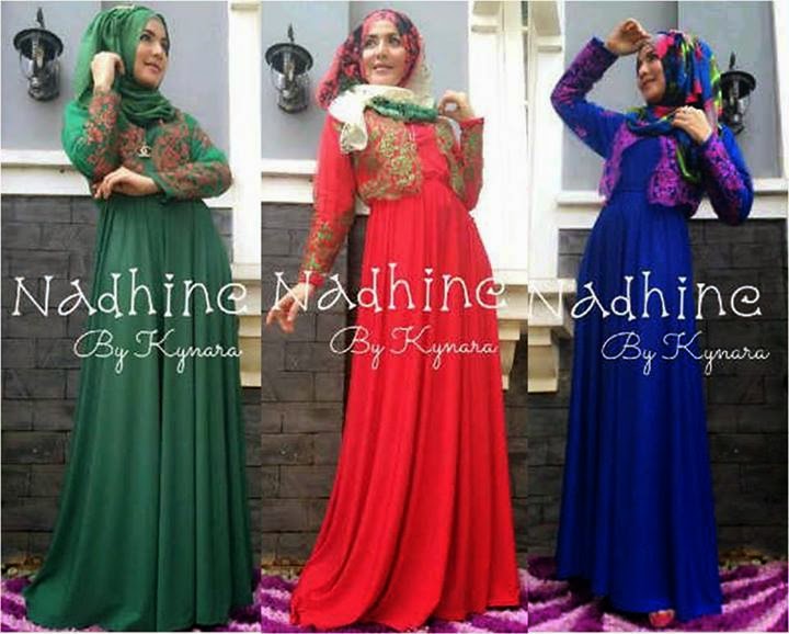 model baju gamis pesta terbaru 2014