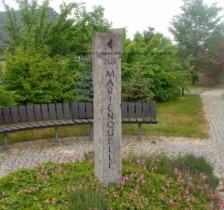 Wegweiser Lausitzer Granit Rosenthal Sachsen Sorbensiedlung Wallfahrtsstätte bei Dresden