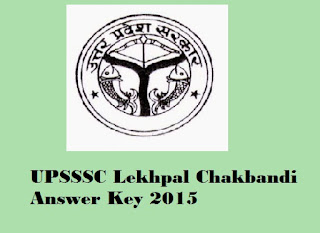 UPSSSC Lekhpal Chakbandi Answer key,upsssc.gov.in