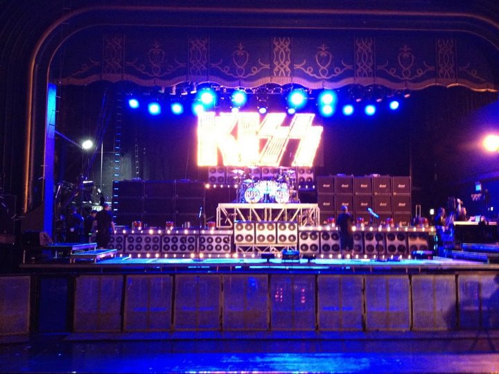 KISSopolis KISS Stage SetUp At HMV Forum In London, England