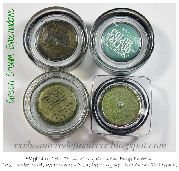 BeautyRedefined by Pang Green Cream Eyeshadow Swatches